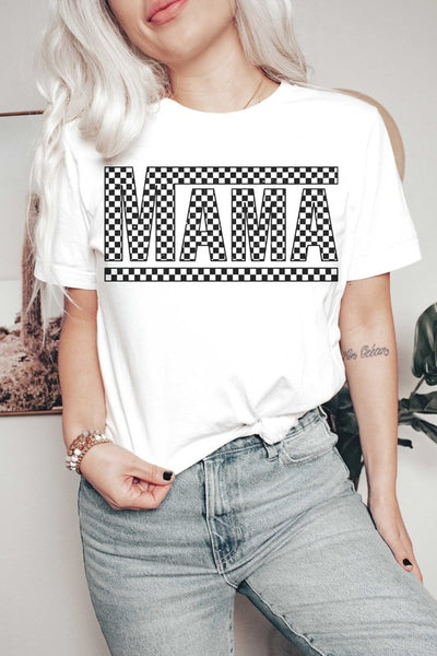 Explore More Collection - CHECKERED MAMA Graphic Tee