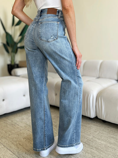 Explore More Collection - Judy Blue Full Size High Waist Straight Jeans