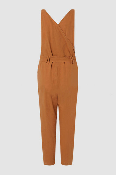 Explore More Collection - Full Size Surplice Sleeveless Jumpsuit