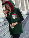 Explore More Collection - Santa Open Front Hooded Vest Coat