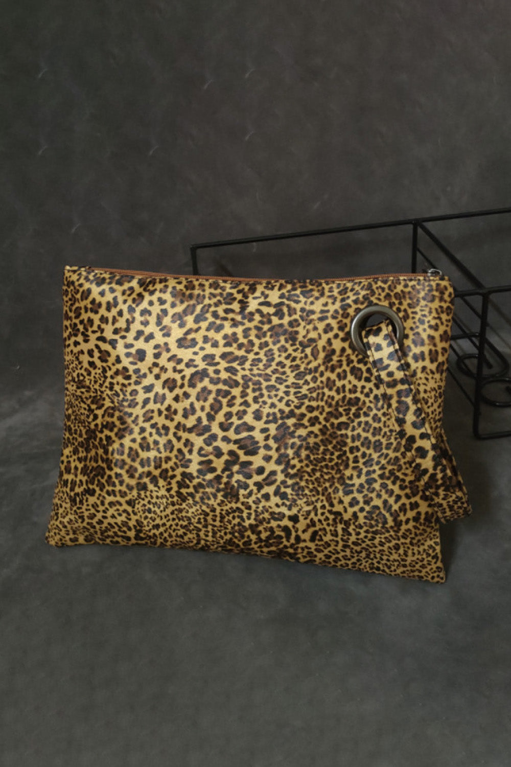 Explore More Collection - Leopard PU Leather Clutch