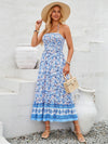 Explore More Collection - Printed Halter Neck Midi Dress