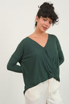 Feast - A Long Sleeve V-Neck Top