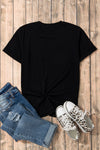 Explore More Collection - Bow Round Neck Short Sleeve T-Shirt