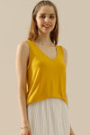 Explore More Collection - Ninexis Full Size V-Neck Curved Hem Tank