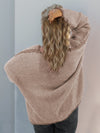 Explore More Collection - Double Take Contrast Open Front Dropped Shoulder Cardigan