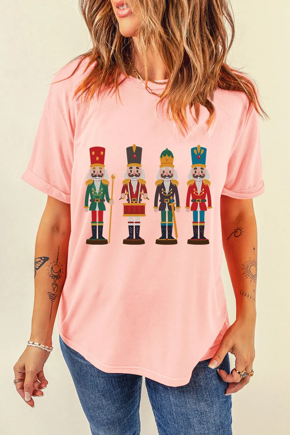 Explore More Collection - Nutcracker Round Neck Short Sleeve T-Shirt