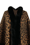 Explore More Collection - Leopard Open Front Poncho