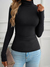 Explore More Collection - Devine Turtleneck Long Sleeve T-Shirt