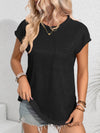 Explore More Collection - Round Neck Cap Sleeve Blouse