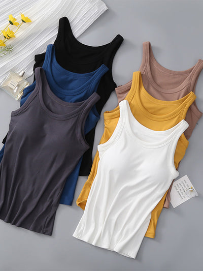 Explore More Collection - Round Neck Tank with Bra