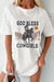 Explore More Collection - Graphic Round Neck Short Sleeve Oversize T-Shirt