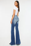 Explore More Collection - Kancan High Rise Wide Waistband Flare Jeans