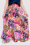 Explore More Collection - Printed Elastic Waist Skirt