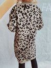 Explore More Collection - Leopard Round Neck Long Sleeve Sweater