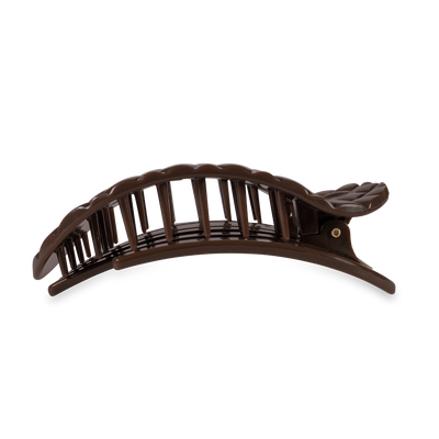 Flat Round Hair Clip | Large | Truly Taupe Quilted