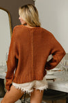 Explore More Collection - BiBi V-Neck Cable Knit Sweater