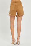 Explore More Collection - RISEN High Waist Frayed Hem Denim Shorts