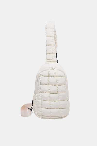 Explore More Collection - Quilted Nylon Crossbody  Bag