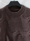 Explore More Collection - Round Neck Long Sleeve Sweater