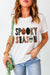 Explore More Collection - Letter Graphic Round Neck Short Sleeve T-Shirt