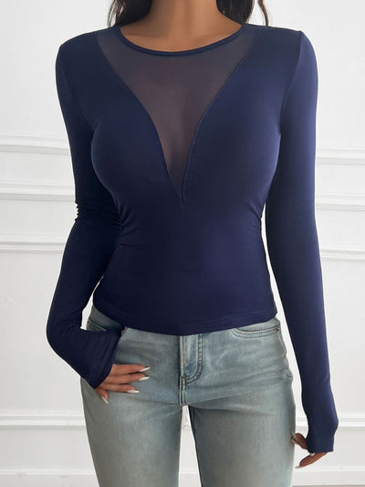 Explore More Collection - Devine Round Neck Long Sleeve T-Shirt