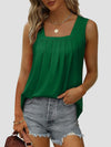 Explore More Collection - Ruched Square Neck Tank