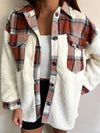 Explore More Collection - Fuzzy Button Up Long Sleeve Jacket