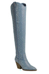 Explore More Collection - RIVER-21-OVER KNEE,RHINESTONE,WESTERN BOOTS