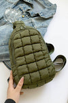 Explore More Collection - Quilted Nylon Crossbody  Bag