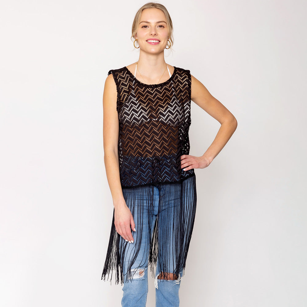 Crochet Fringe Bottom Top