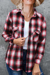 Explore More Collection - Full Size Plaid Collared Neck Long Sleeve Shirt