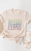 Explore More Collection - Pastel Happy Easter Echo Graphic Tee