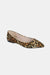 Explore More Collection - Forever Link Leopard Pointy Toe Slip On Flat Loafers