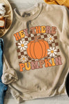 Explore More Collection - Pumpkin Graphic Long Sleeve Sweatshirt