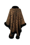 Explore More Collection - Leopard Open Front Poncho