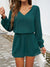 Explore More Collection - Cutout V-Neck Long Sleeve Mini Dress