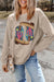 Explore More Collection - Full Size Sequin Boots Round Neck Long Sleeve Sweatshirt