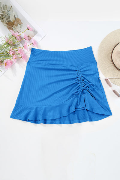 Explore More Collection - Ruched Elastic Waist Swim Skirt