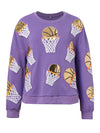 Explore More Collection - Basketball Round Neck Long Sleeve Sweatshirt