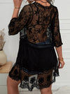 Explore More Collection - Lace Detail Plunge Cover-Up Dress