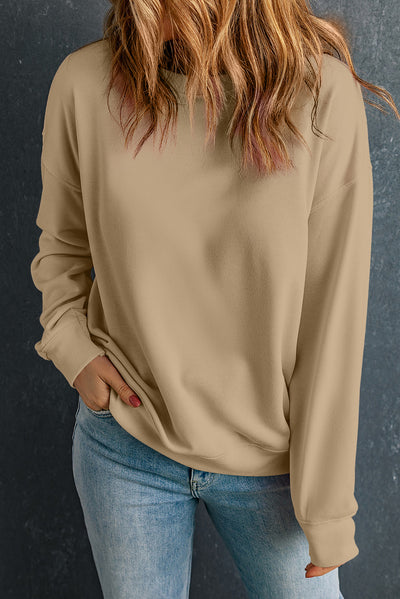 Explore More Collection - Round Neck Dropped Shoulder Sweatshirt