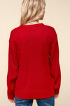 Explore More Collection - Haptics Santa Sparkle Brushed Sweater