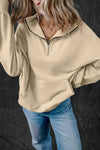 Explore More Collection - Half Zip Long Sleeve Sweatshirt