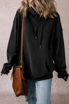 Explore More Collection - Drawstring Pocketed Long Sleeve Hoodie