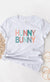 Explore More Collection - Multicolor Pastel Hunny Bunny Graphic Tee