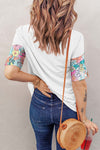 Explore More Collection - Printed Round Neck Half Sleeve T-Shirt