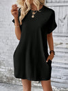 Explore More Collection - Round Neck Short Sleeve Mini Dress