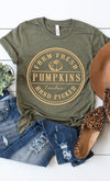 Explore More Collection - Farm Fresh Pumpkins Circle Graphic Tee