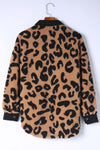 Explore More Collection - Leopard Button Up Long Sleeve Jacket